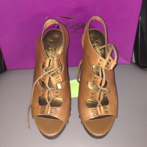 Fergie footwear cognac Sandals/Heels - Picture 7 of 8